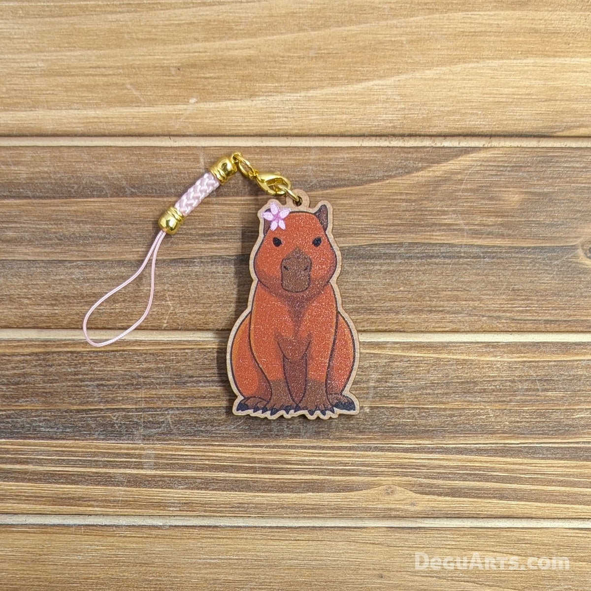 Capybara Wood Charm