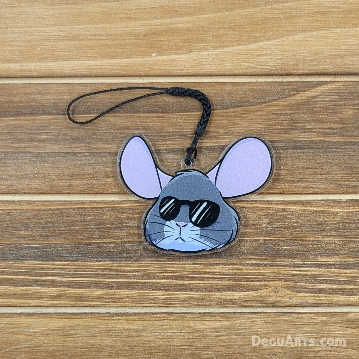 Chinchillin' Acrylic Charm