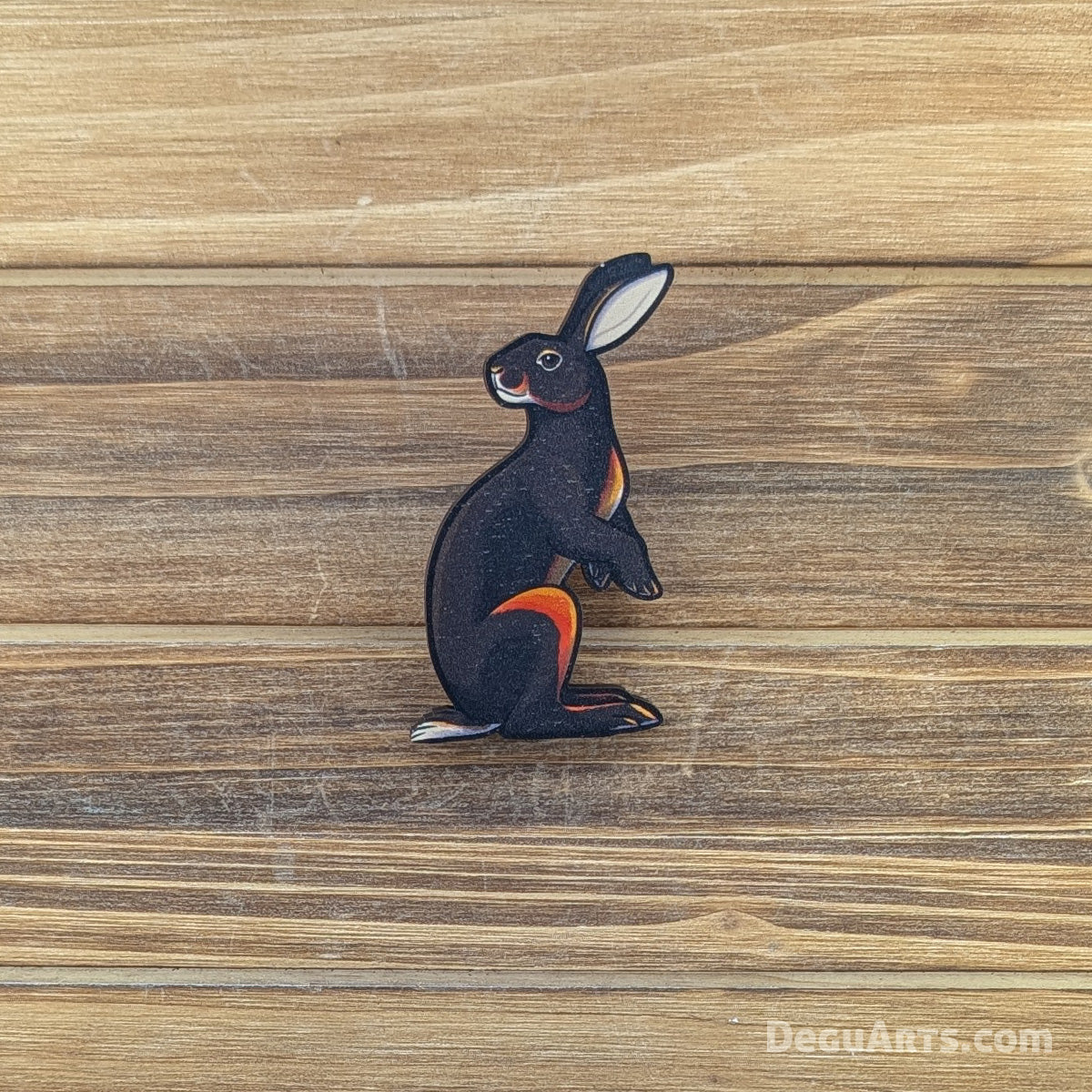 Belgian Hare Wood Pin