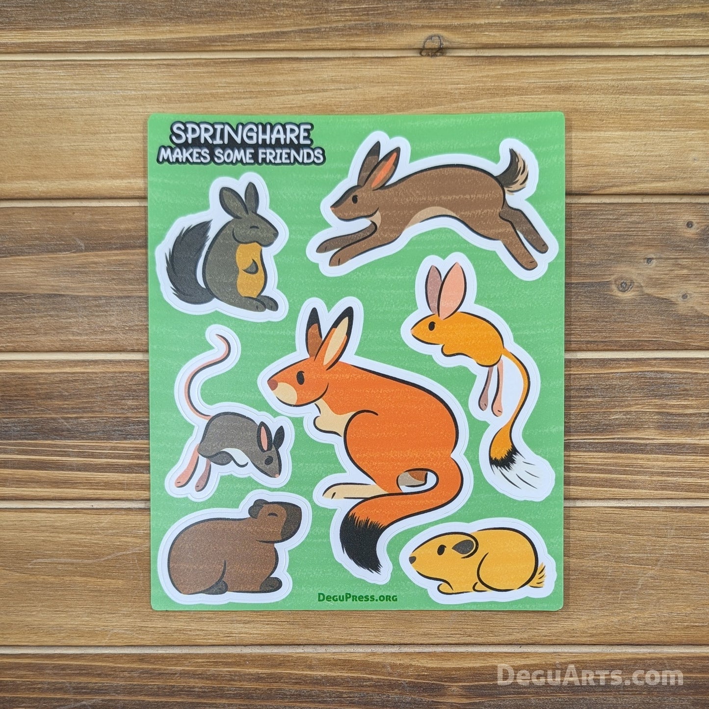 Springhare Sticker Sheet