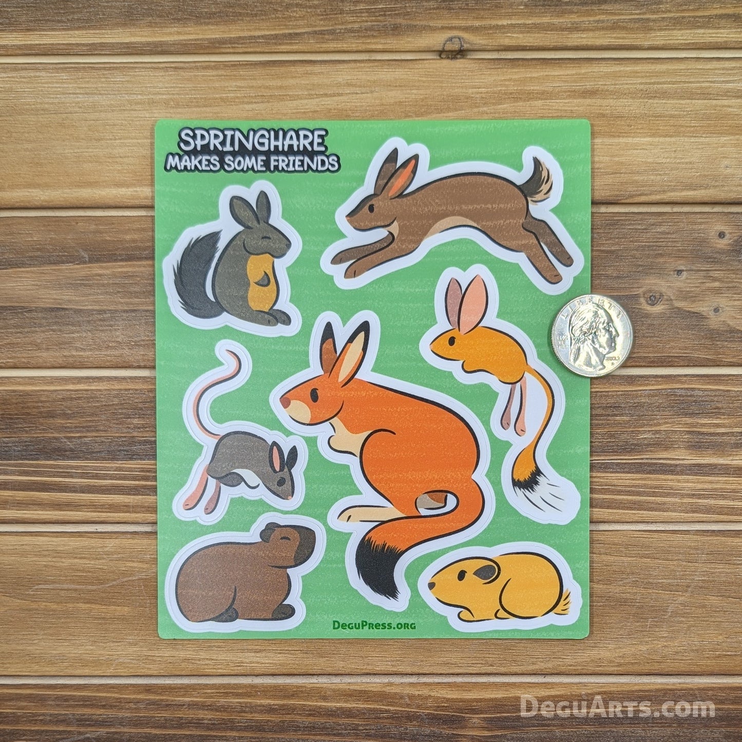 Springhare Sticker Sheet