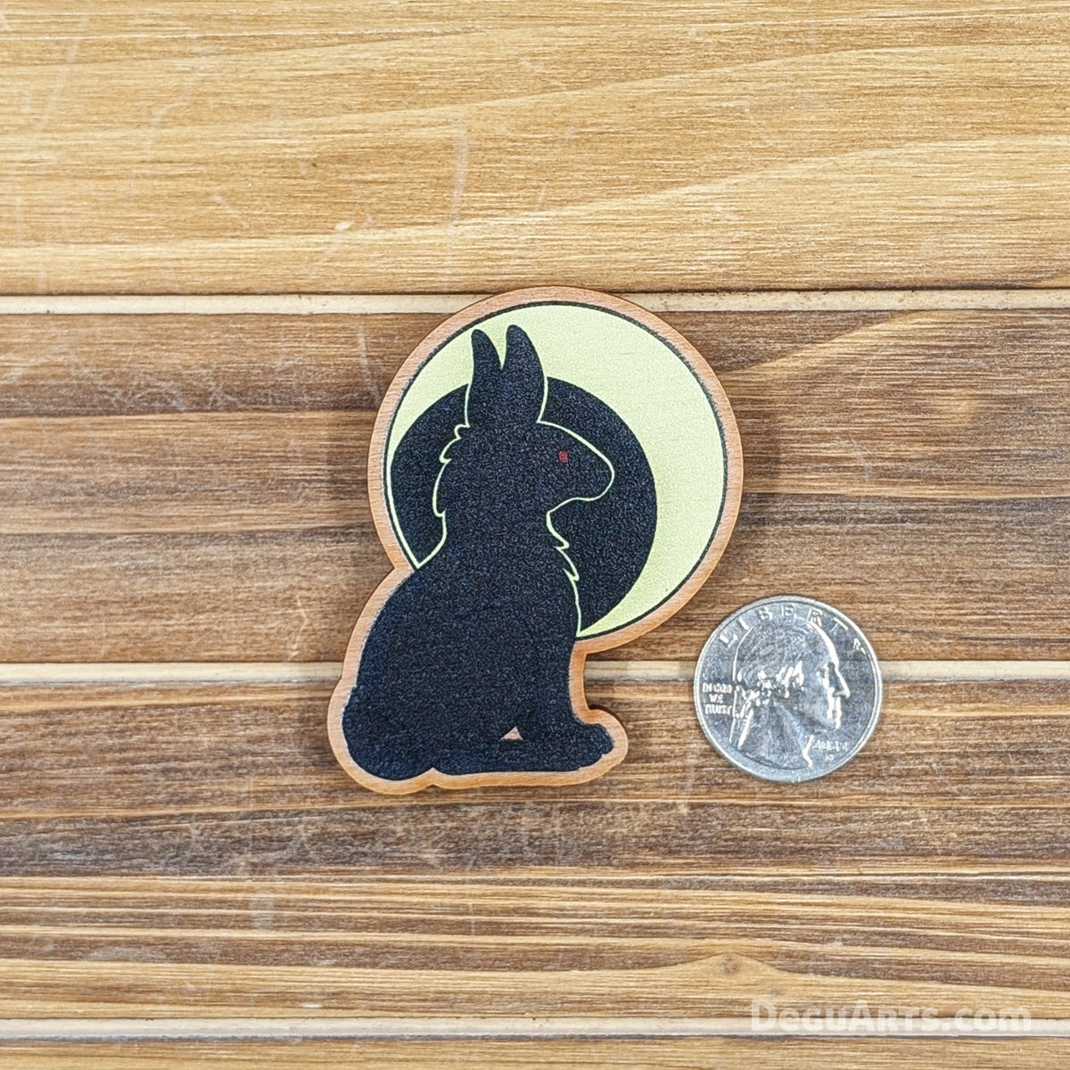 Watership Down Black Rabbit of Inlé Wood Pin
