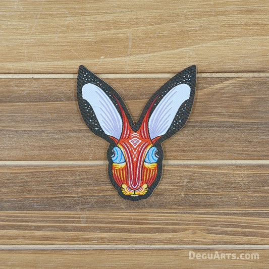 Psychedelic Hare Woven Patch