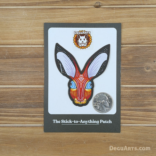 Psychedelic Hare Woven Patch