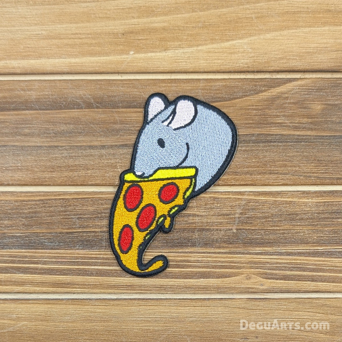 Pizza Rat Embroidered Patch